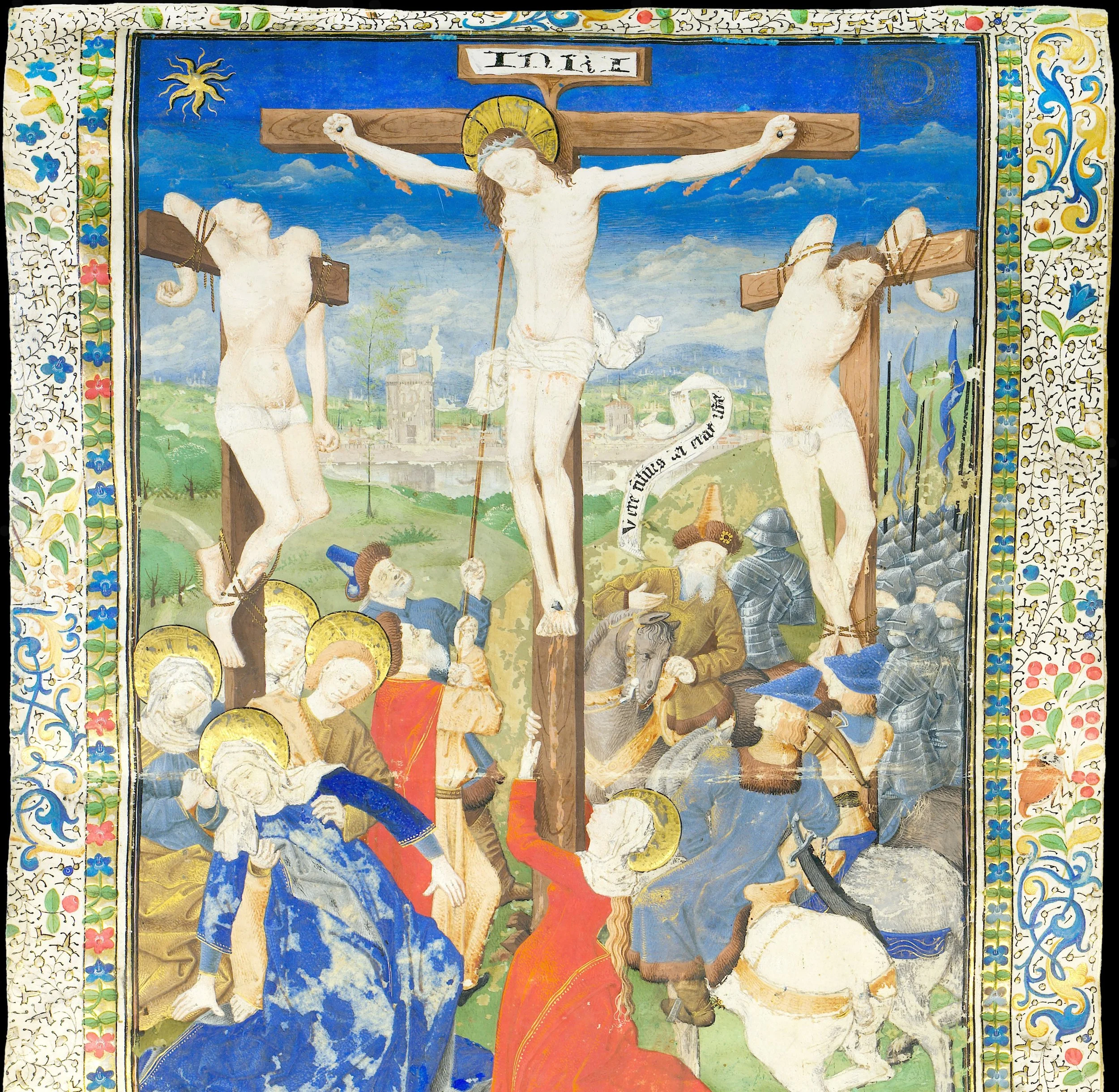 Illuminated Crucifixion by the Master of Jean Rolin, France, Paris
